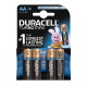 Baterii Alcaline AA LR6 1.5V DuraCell Optimum Cutie 4