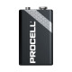 Baterii Alcaline 9V 6F22 6LR61 DuraCell Procell ECO Industrial Cutie 10