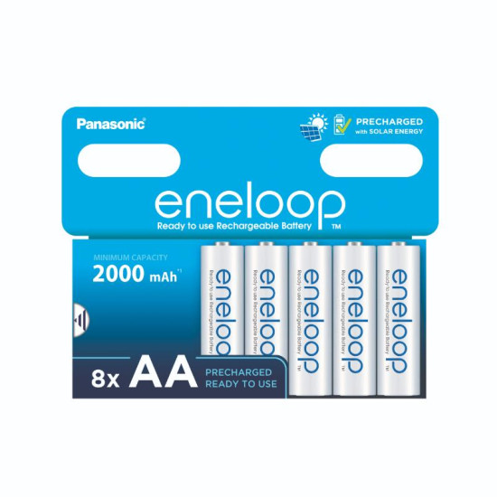 Eneloop Acumulatori Ni-Mh 1.2V AA R6 2000mAh Preincarcati 2100 Cicluri Blister 8
