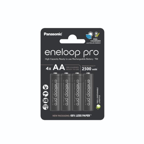 Eneloop Acumulatori Ni-Mh 1.2V AA R6 2500mAh Preincarcati PRO Blister 4