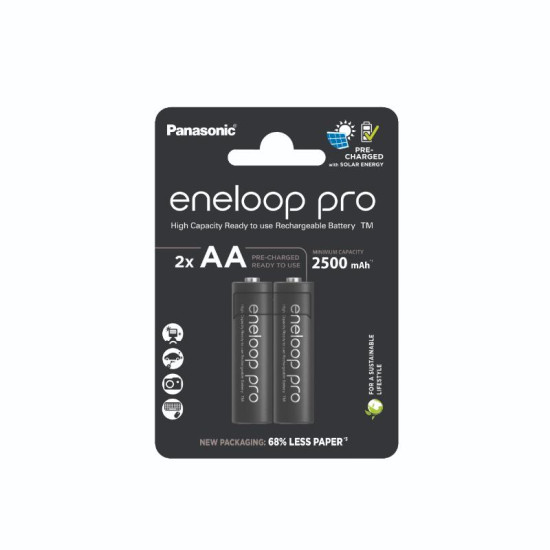 Eneloop Acumulatori Ni-Mh 1.2V AA R6 2500mAh Preincarcati PRO Blister 2