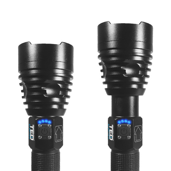 Lanterna cu acumulator si ZOOM 1800lm, include 2 x 18650, TL-8196 TED
