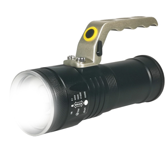 Lanterna cu acumulator si ZOOM, include 3 x 18650, HL-L2-04 TED