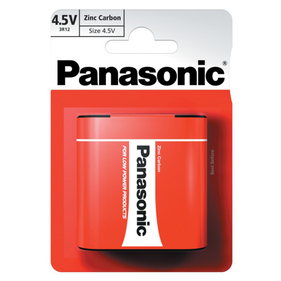 Baterie 3R12 LR12 4.5V Panasonic Zinc Blister 1