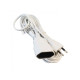 Prelungitor 5 metri cu 1 Nechuko, Cablu 2x 0.75mm, Culoare Alb, Putere 550W 3A, TED Electric TED004161