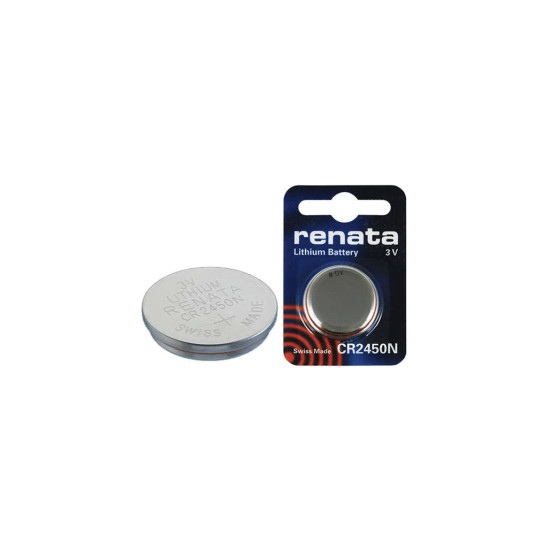 Baterie Litiu 3V CR2450N 540mAh cu Guler, Dimensiuni 24 x 5 mm Renata Blister 1