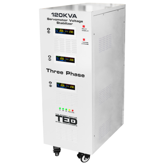Stabilizator retea maxim 120KVA-SVC cu servomotor trifazat-trifazat TED000088
