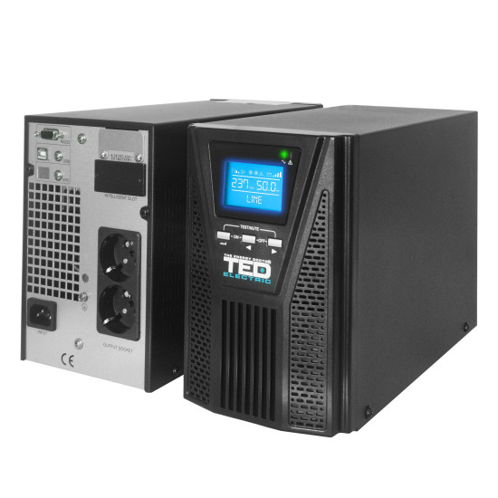 UPS 1000VA Online dubla conversie management 2 schuko TED Electric TED003973
