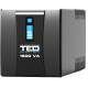 UPS 1600VA 900W cu Stabilizator si Management, 4x Schuko, Ecran LCD si 2x Acumulator 12V 9Ah, TED Electric TED004642