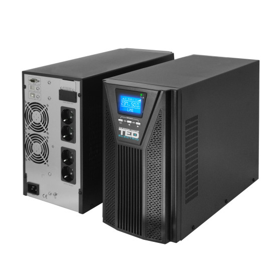 UPS 3000VA Online dubla conversie management 4 schuko TED Electric TED003997