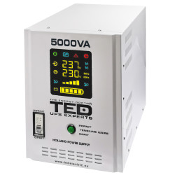 UPS 5000VA/3500W runtime extins utilizeaza doi acumulatori (neinclusi) TED Electric - TED001689