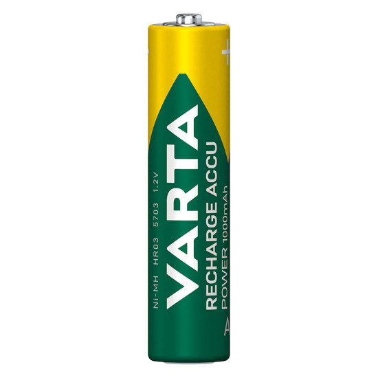 Baterie Reincarcabila Varta AAA LR3 Acumulatori Preincarcati Ni-MH 1.2V 1000mAh Blister 4