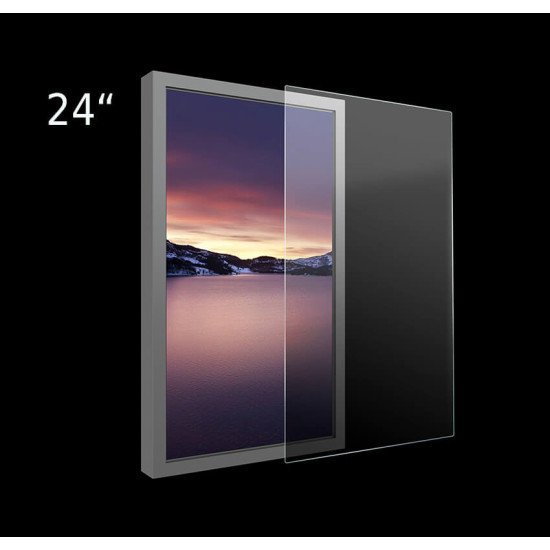 Protectie plexiglass pentru carcase de 24" Multibrackets MB-4882, 570x345x1mm, transparent