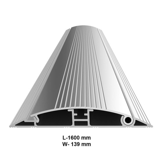 Plinta de mascare cabluri Multibrackets MB-2208, lungime 1600 mm, aluminiu, alb