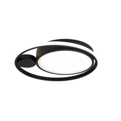 Plafoniera Yumo 36W 198lm 4000K 420mm, negru, Erste