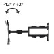 Suport TV de perete Hama FULLMOTION 165 cm (65 ") 2 brate negru