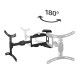 Suport TV de perete Hama FULLMOTION 165 cm (65 ") 2 brate negru