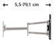 Suport TV Hama FULLMOTION de perete 122 cm (48 ") ultra-lung
