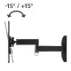 Suport TV de perete Hama FULLMOTION, 2 brate, VESA200x200, 122cm (48 "), negru