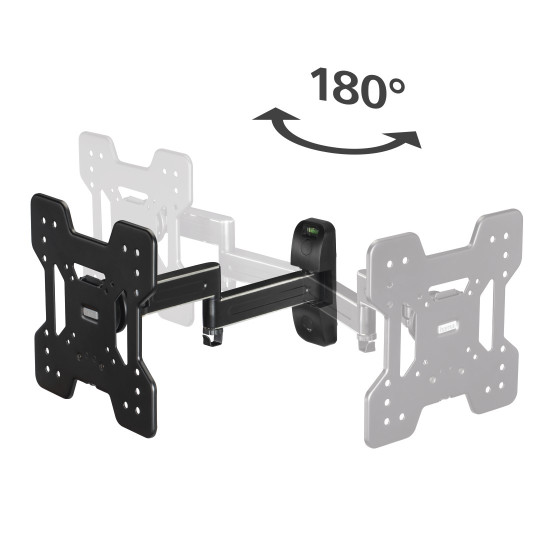 Suport TV de perete Hama FULLMOTION, 2 brate, VESA200x200, 122cm (48 "), negru