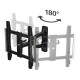 Suport TV de perete Hama Premium FULLMOTION VESA 400x400 165 cm (65 ") negru