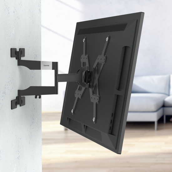 Suport TV`de perete Hama FULLMOTION Ultraslim 400x400 165 cm (65 ") negru