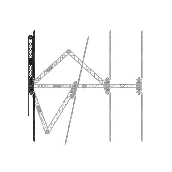 Suport TV`de perete Hama FULLMOTION Ultraslim 400x400 165 cm (65 ") negru