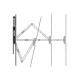 Suport TV`de perete Hama FULLMOTION Ultraslim 400x400 165 cm (65 ") negru