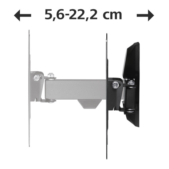 Suport TV de perete Hama FULLMOTION 200x200 122cm(48") 1 brat negru