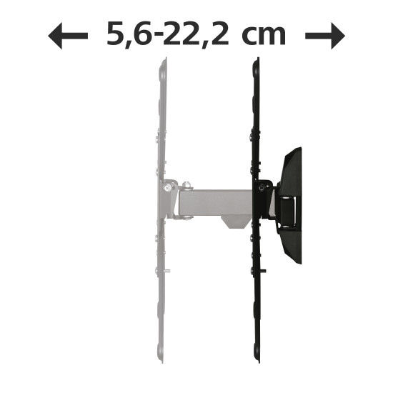 Suport TV de perete Hama FULLMOTION 400x400 165cm(65") 1 brat negru