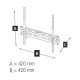 Suport TV Hama FIX de perete VESA 400x400 165 cm (65 ") negru