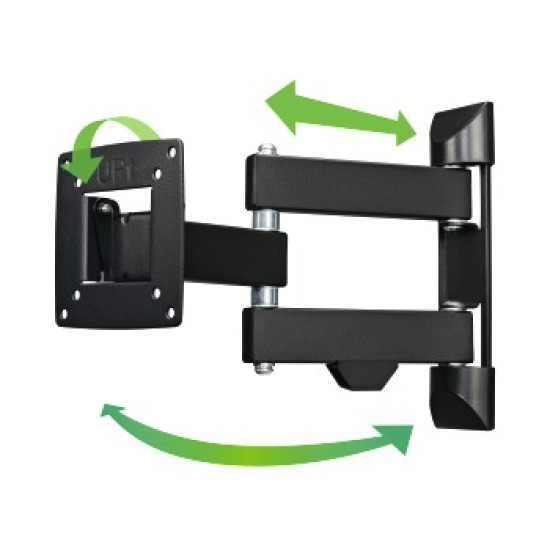 Suport TV de perete Hama FULLMOTION 66cm (26") 2 brate negru