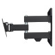 Suport TV de perete Hama FULLMOTION 66cm (26") 2 brate negru