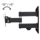 Suport TV de perete Hama FULLMOTION 66cm (26") 2 brate negru