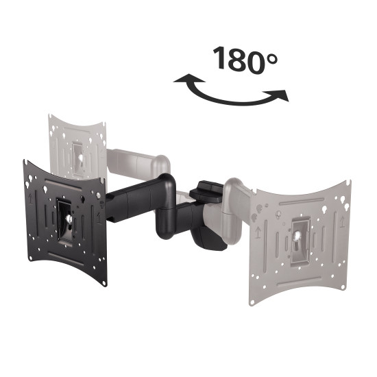 Suport TV de perete Hama FULLMOTION 107 cm (42 ") 2 brate negru