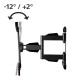Suport TV de perete Hama FULLMOTION 165 cm (65 ") negru