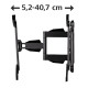 Suport TV de perete Hama FULLMOTION 165 cm (65 ") negru
