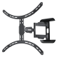 Suport TV de perete Hama FULLMOTION 190 cm (75 ") negru