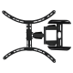 Suport TV de perete Hama FULLMOTION 190 cm (75 ") negru
