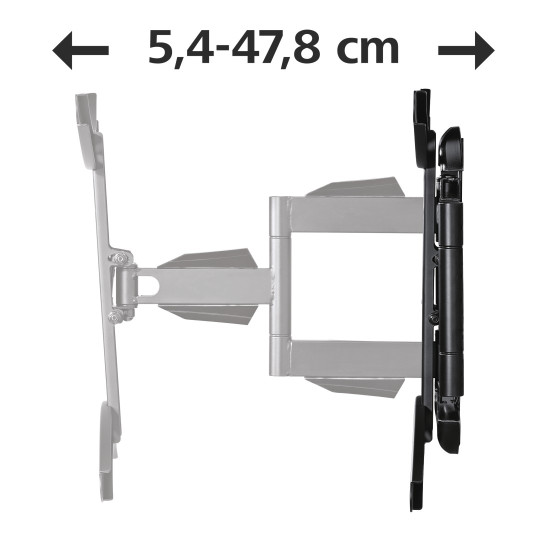 Suport TV de perete Hama FULLMOTION 190 cm (75 ") negru