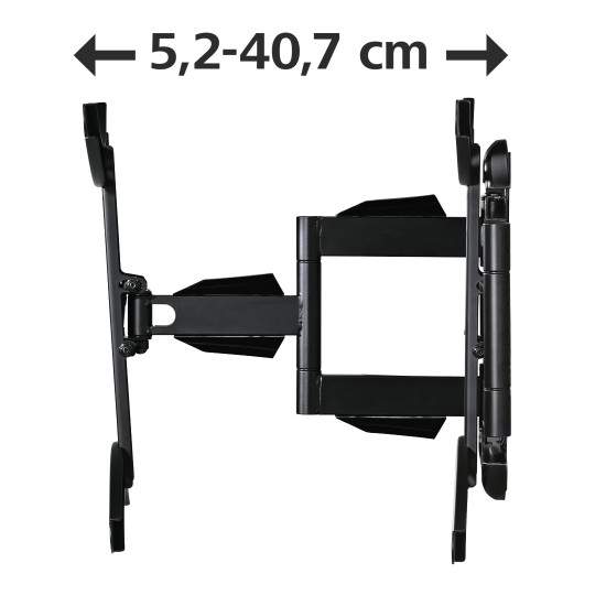 Suport TV de perete Hama FULLMOTION 190 cm (75 ") negru