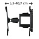 Suport TV de perete Hama FULLMOTION 190 cm (75 ") negru
