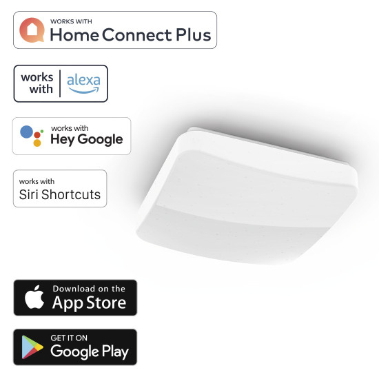 Plafoniera WiFi SMART Hama patrata, 27cm