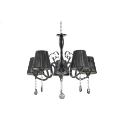 Lustra Erste Equinox Negru 5xE27