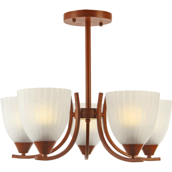 Lustra Angi Maro cu Alb 5xE27 60W