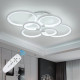 LUSTRA LED DELIGHT CERCURI 100W CU 6 BRATE 3 CULORI