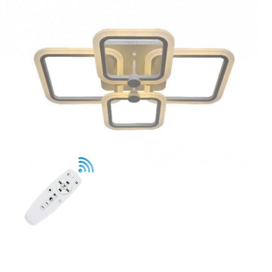LUSTRA LED DELIGHT PATRATE 80W CU 4 BRATE 3 CULORI