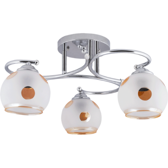 Lustra Nicole Crom cu Maro 3xE27 60W