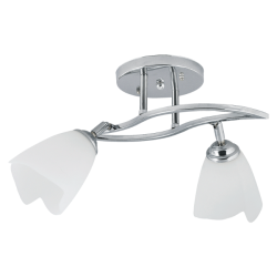 Lustra Tania Crom cu Alb 2xE27 60W
