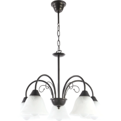 Lustra Olga Negru cu Alb 5xE27 60W